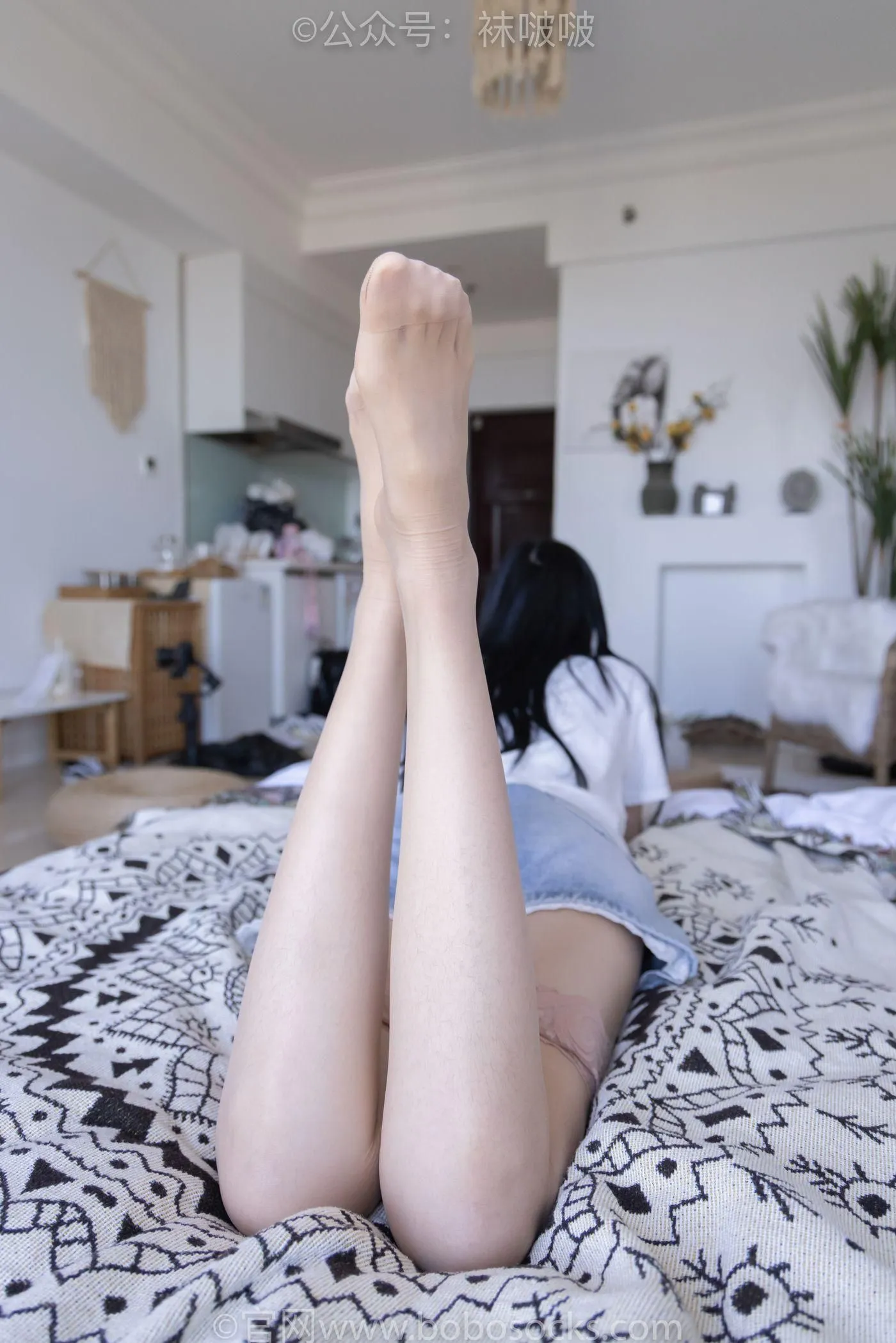 [BoBoSocks袜啵啵]NO.086 稚予-平底鞋、过膝肉丝 [130P]插图1